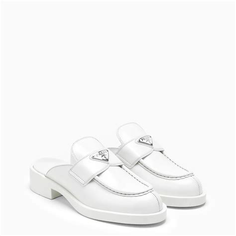 prada white leather mules|designer mules for sale.